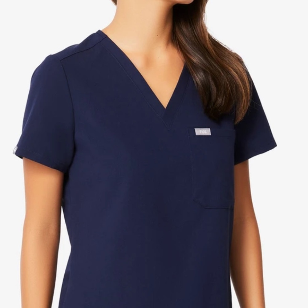Figs navy blue scrub set XS
